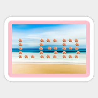 Let's Go Brandon Conch Shells Sticker